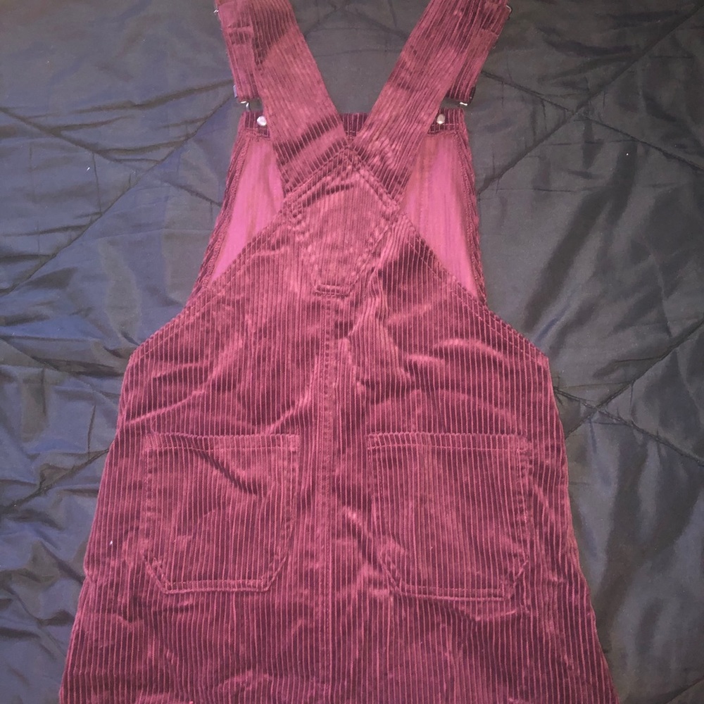 Forever 21 Burgundy Maroon Colored Overall Dress